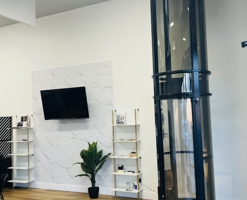 Pneumatic Vacuum Elevator in St. Charles showroom