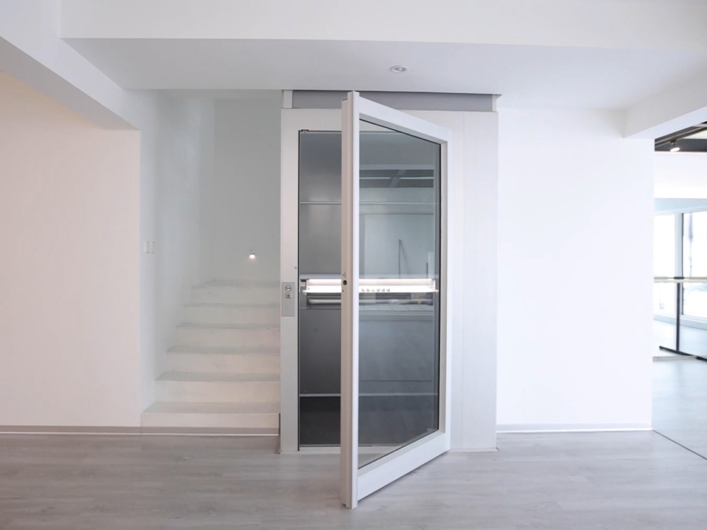 Cibes Symmetry Vertical Platform Lift installed by Country Home Elevator providing safe home access for veterans in Arkansas